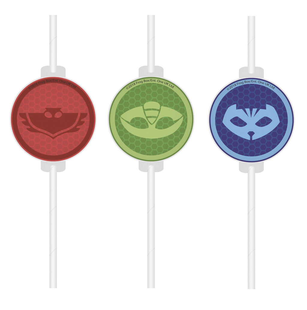 Strohhalme - Papier - PJ Masks - 4 Stück
