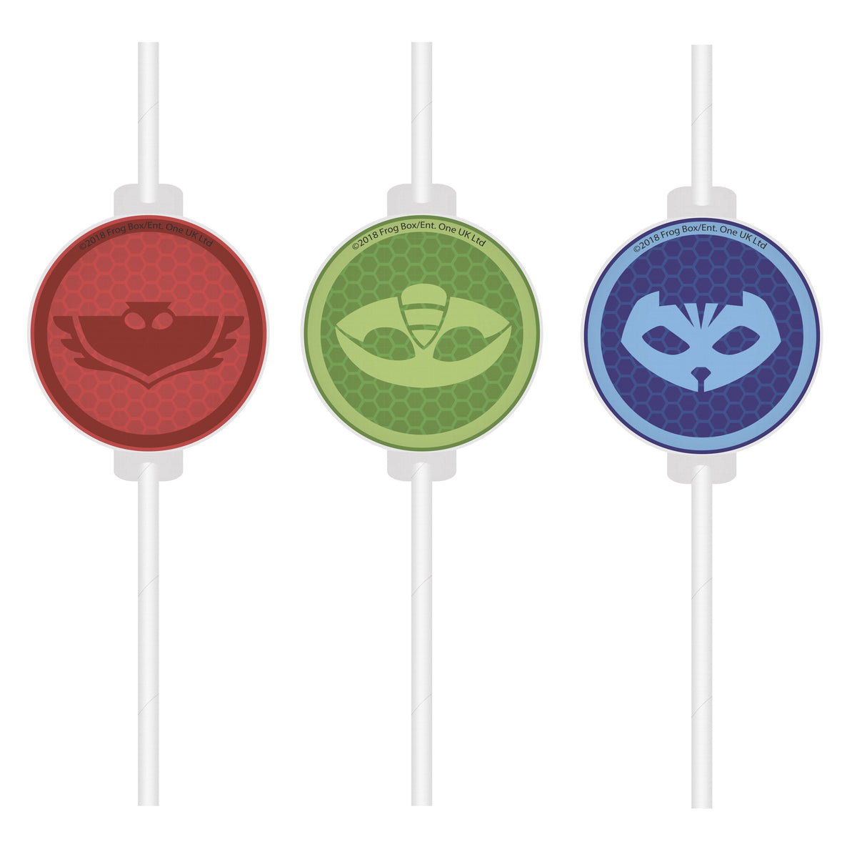 Strohhalme - Papier - PJ Masks - 4 Stück