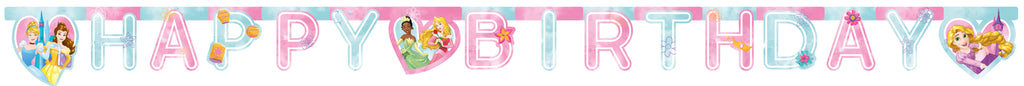 Banner/Girlande - Disney Prinzessinnen - Live your Story - Happy Birthday - 2m
