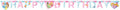 Banner/Girlande - Disney Prinzessinnen - Live your Story - Happy Birthday - 2m