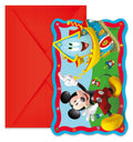 Einladungskarten - Micky Maus - Playful - 6 Stück