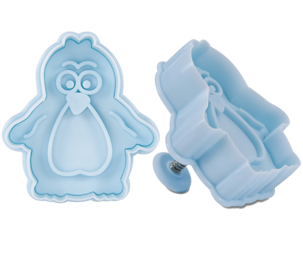 Ausstecher Pinguin mit Auswurf, Kunststoff, 6 cm