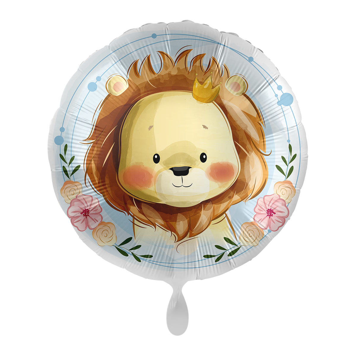Folienballon- Löwe mit Krone-Ø 43cm
