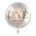 Folyo balon - ONE Happy 1st Birthday - Ø 43cm