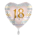 Foil Balloon - Heart - 18 years - Ø 43cm