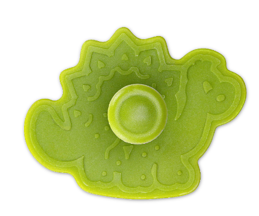 Ausstecher Dinosaurier mit Auswurf, Kunststoff, 7 cm