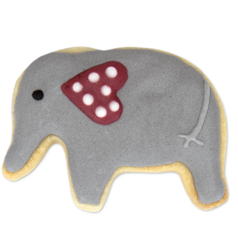 Ausstecher Elefant, Edelstahl, 6 cm