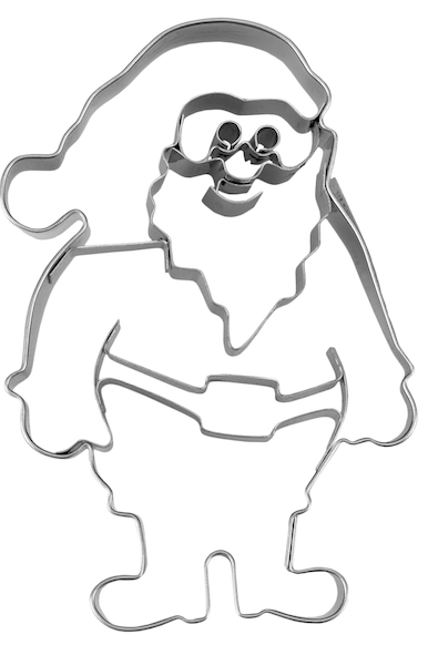 Ausstecher Weihnachtsmann, Edelstahl, 9 cm
