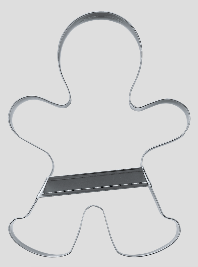 Ausstecher - Edelstahl - Lebkuchenmann 19,5 cm