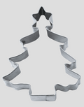 Cookie Cutter Christmas Tree with Star, Stainless Steel, 9.5 cm
