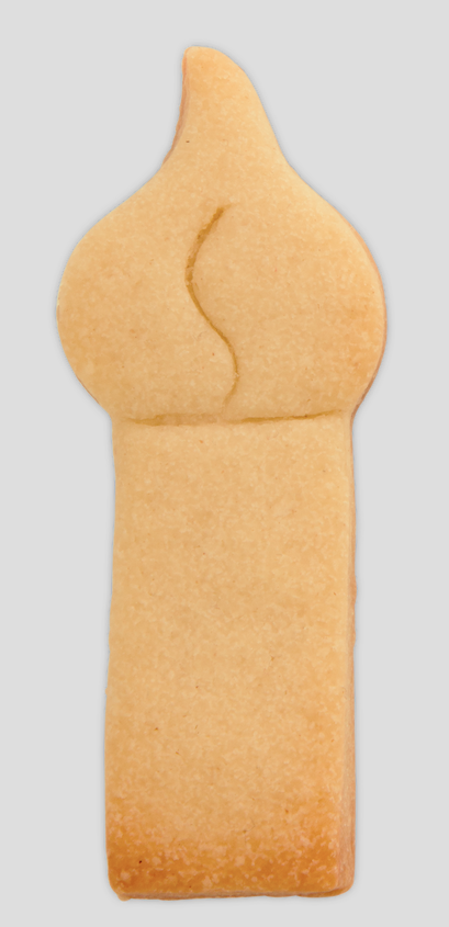 Ausstecher Kerze, Edelstahl, 5,5 cm