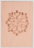Städter Springerle-Model Eiskristall, Birnbaum, 6 x 8 cm