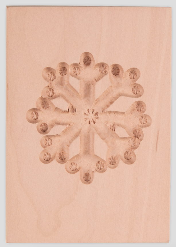 Städter Springerle-Model Eiskristall, Birnbaum, 6 x 8 cm