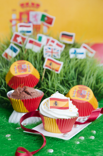 Muffinförmchen Spanien, 50 Stück