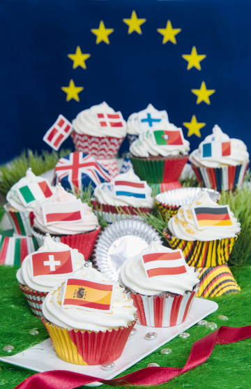 Muffinförmchen Spanien, 50 Stück