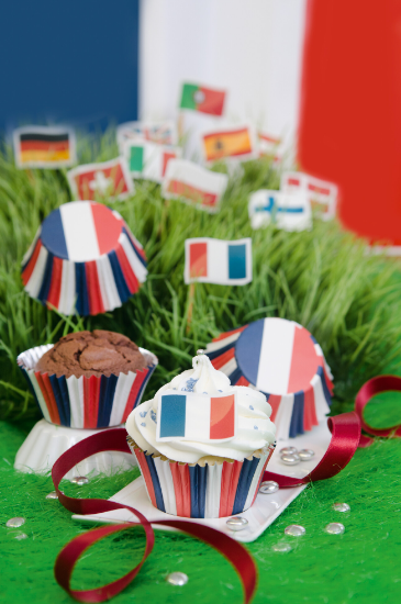 Muffinförmchen Frankreich, 50 Stück