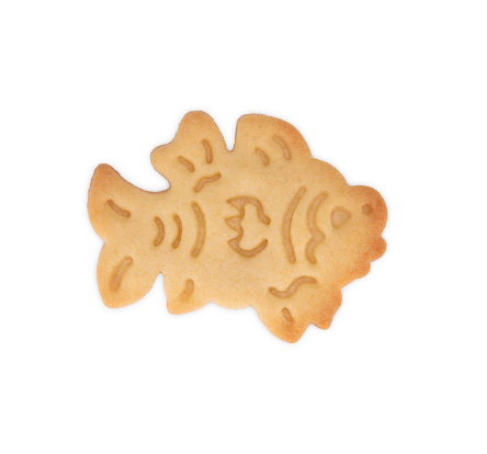 Ausstecher Fisch mit Auswurf, Kunststoff, 6,5 cm