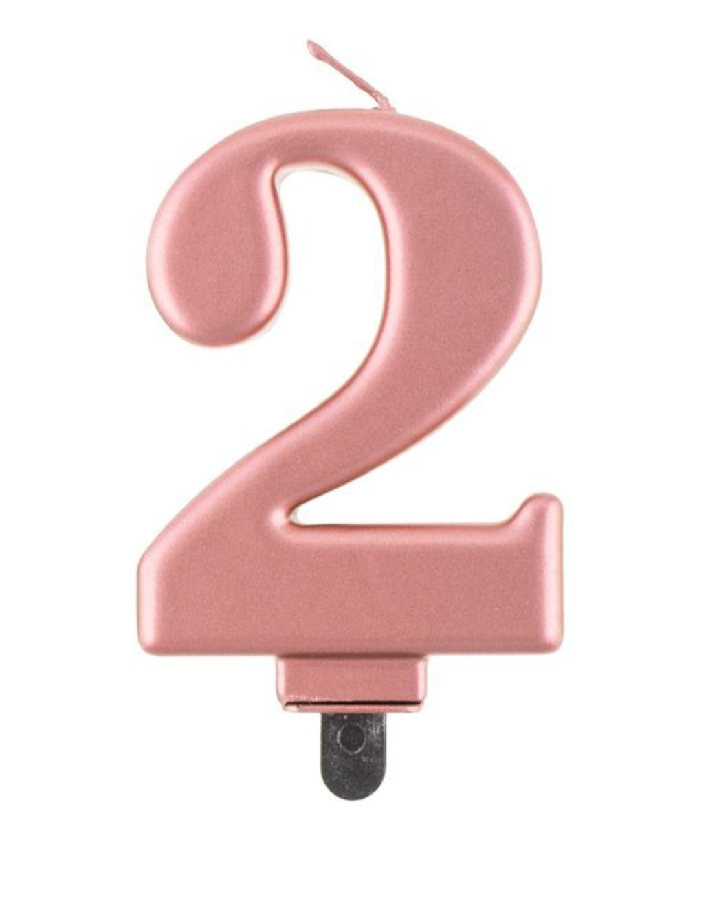 Zahlenkerze, 8 cm Roségold · 2
