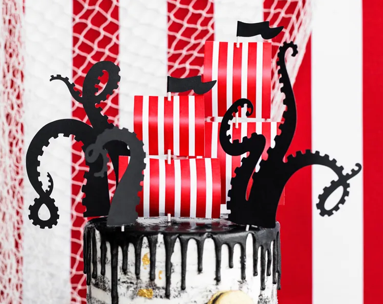 Cake Topper - Piraten Party - 5teilig - 13.5-21cm