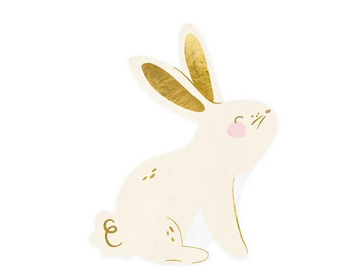 Servietten - Ostern - Hase - 14x15 cm - 20 Stück