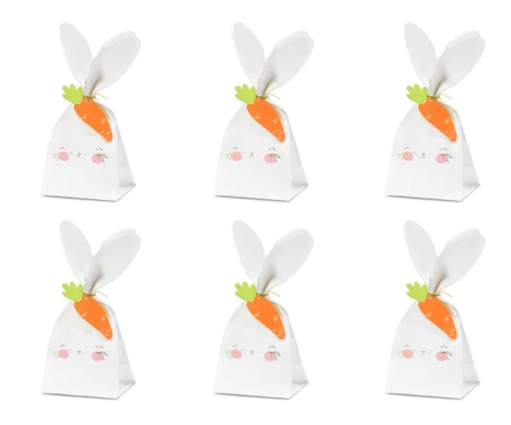 Ostern - Tüten - Papier Hasen Set - 6 Stück - 22.5cm - DIY