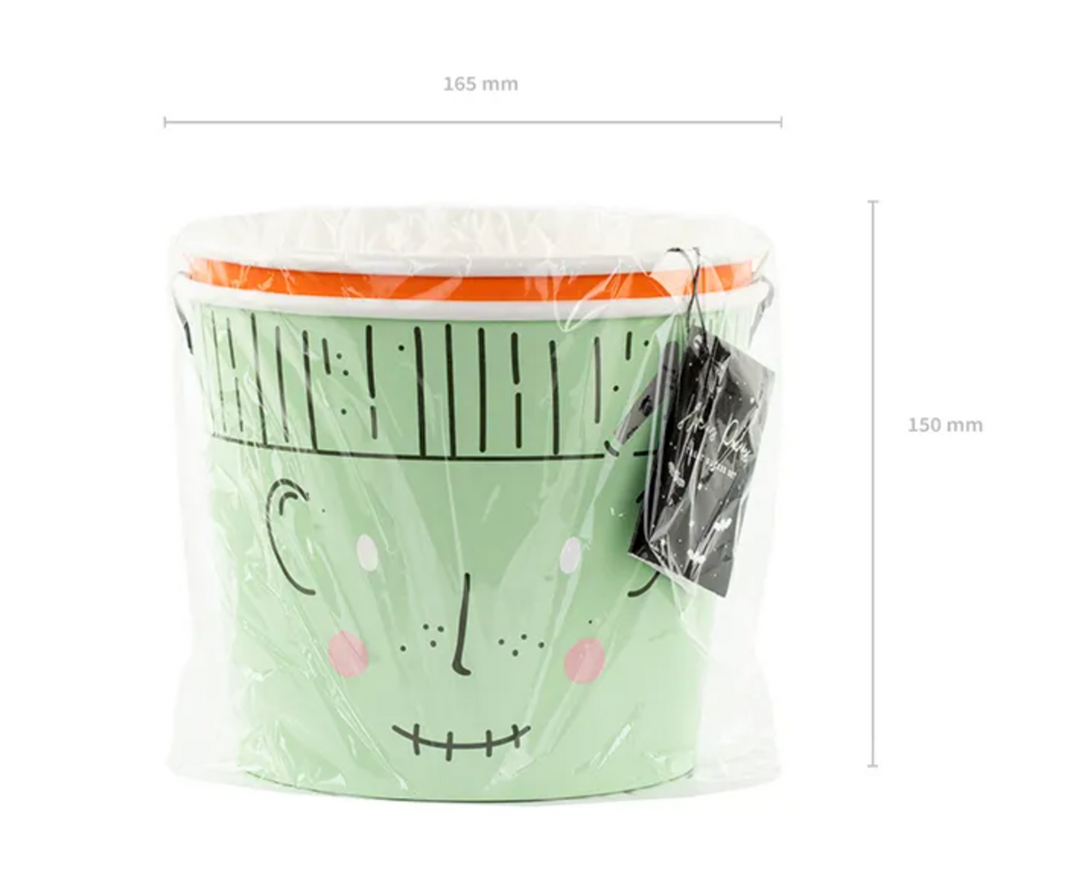 Halloween - Papier Süssigkeiten Eimer - 13.5cm -2Stück