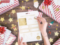 Weihnachts Stickers - Christmas gold - 1 Blatt