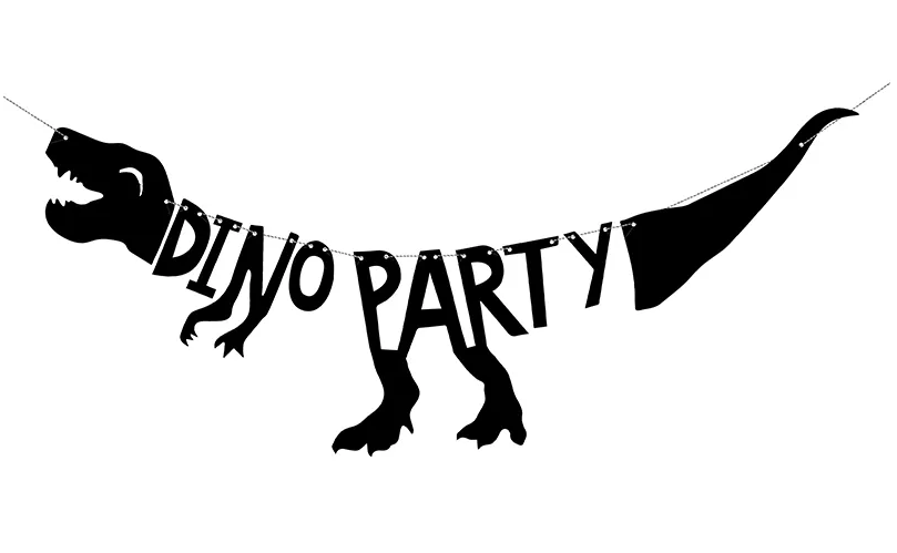 Afiş/Girlanda - Dinozorlar - Dino parti - 20 x 90cm
