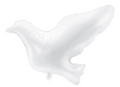 Folienballon - Taube - weiß - 85cm