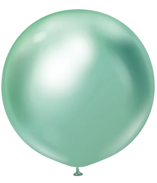 Latexballon - Chrome Grün 60 cm