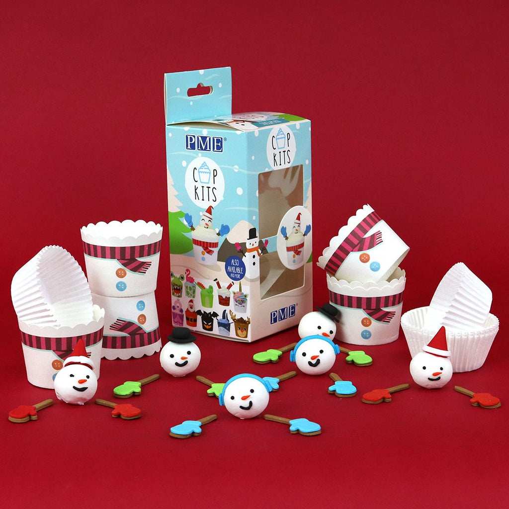 PME cupcake seti kardan adam, 6 adet