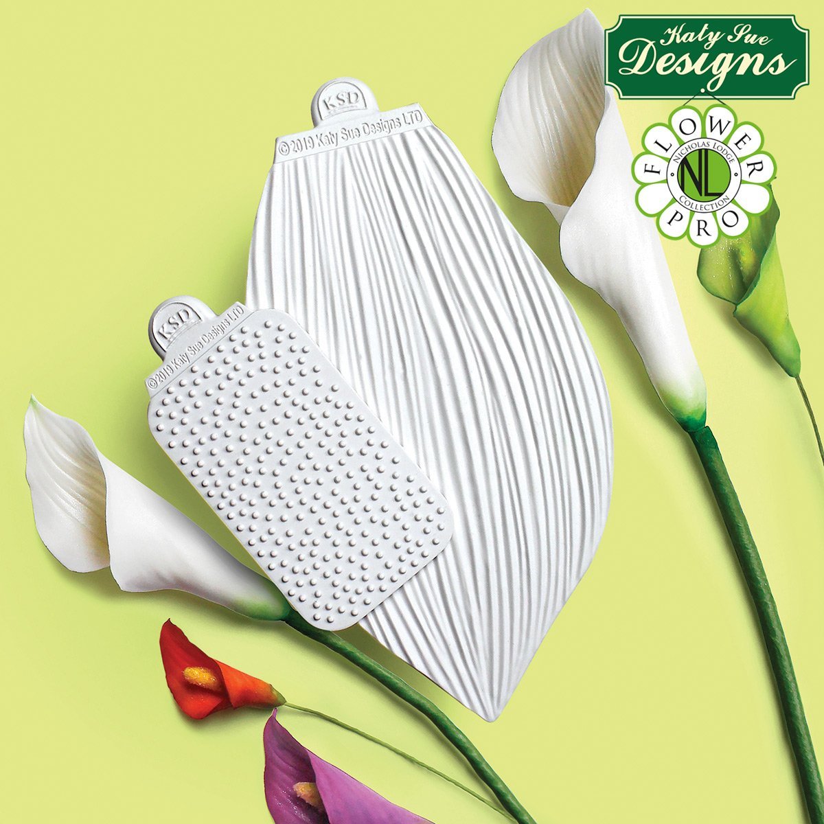 Katy Sue Silikonform Calla und Tulpenblatt, Veiner