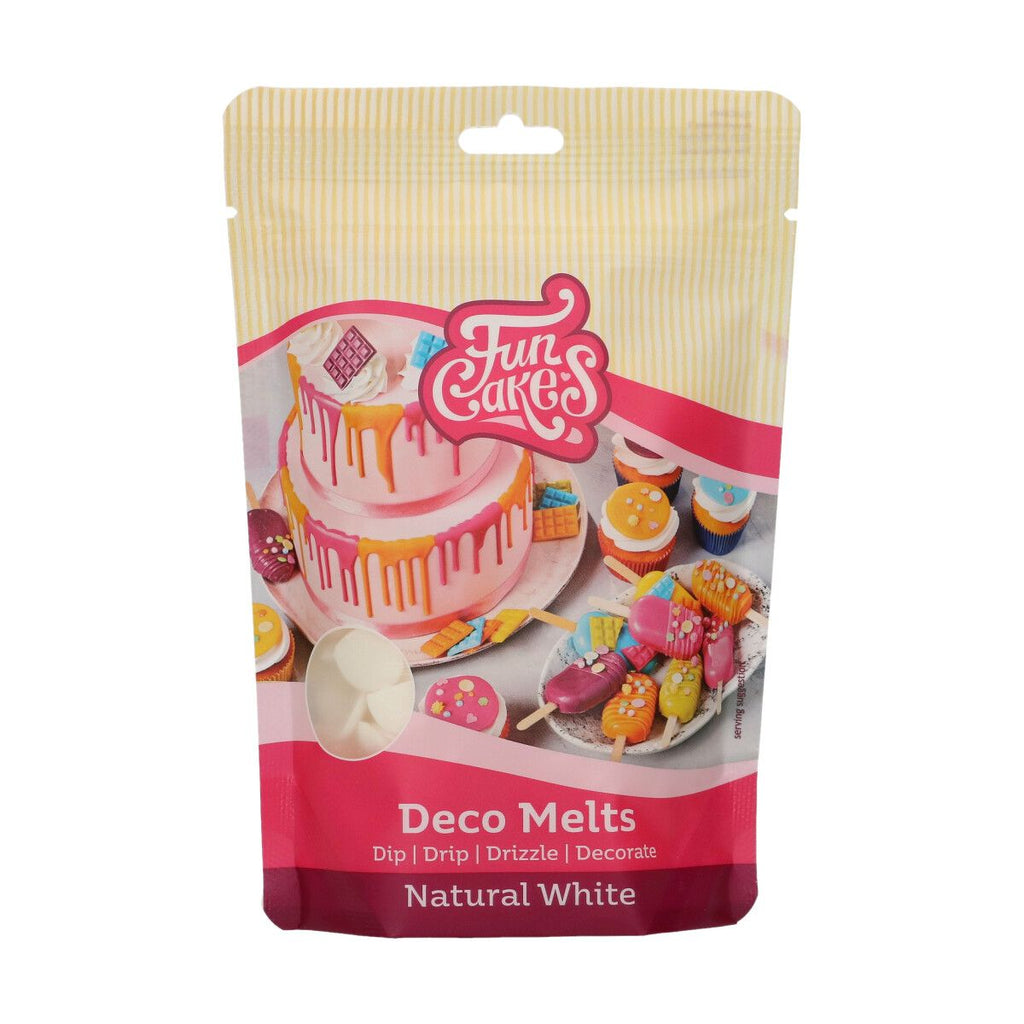 FunCakes Deco Melts Weiß ohne E171, 250 g