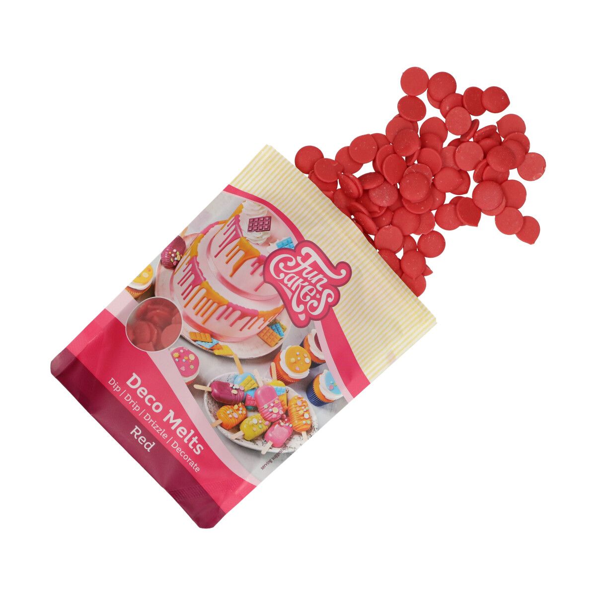 FunCakes Deco Melts 250 g Rot