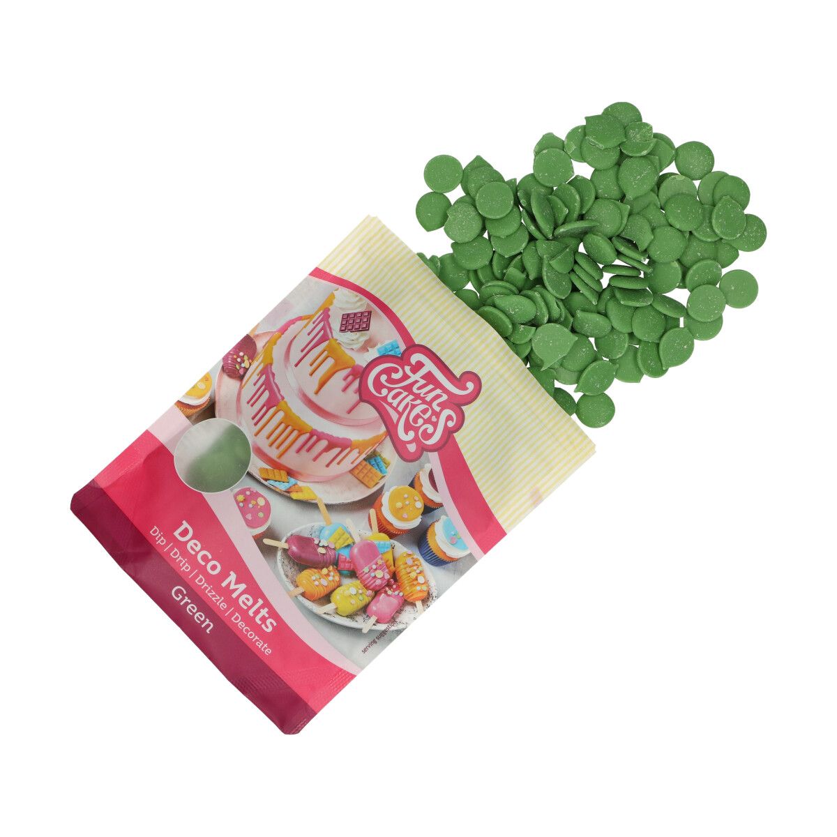 FunCakes Deco Melts 250 g Grün