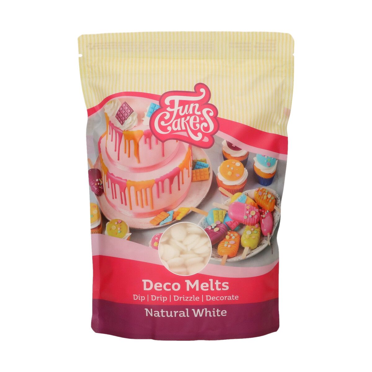 FunCakes Deco Melts Weiß ohne E171, 1 kg