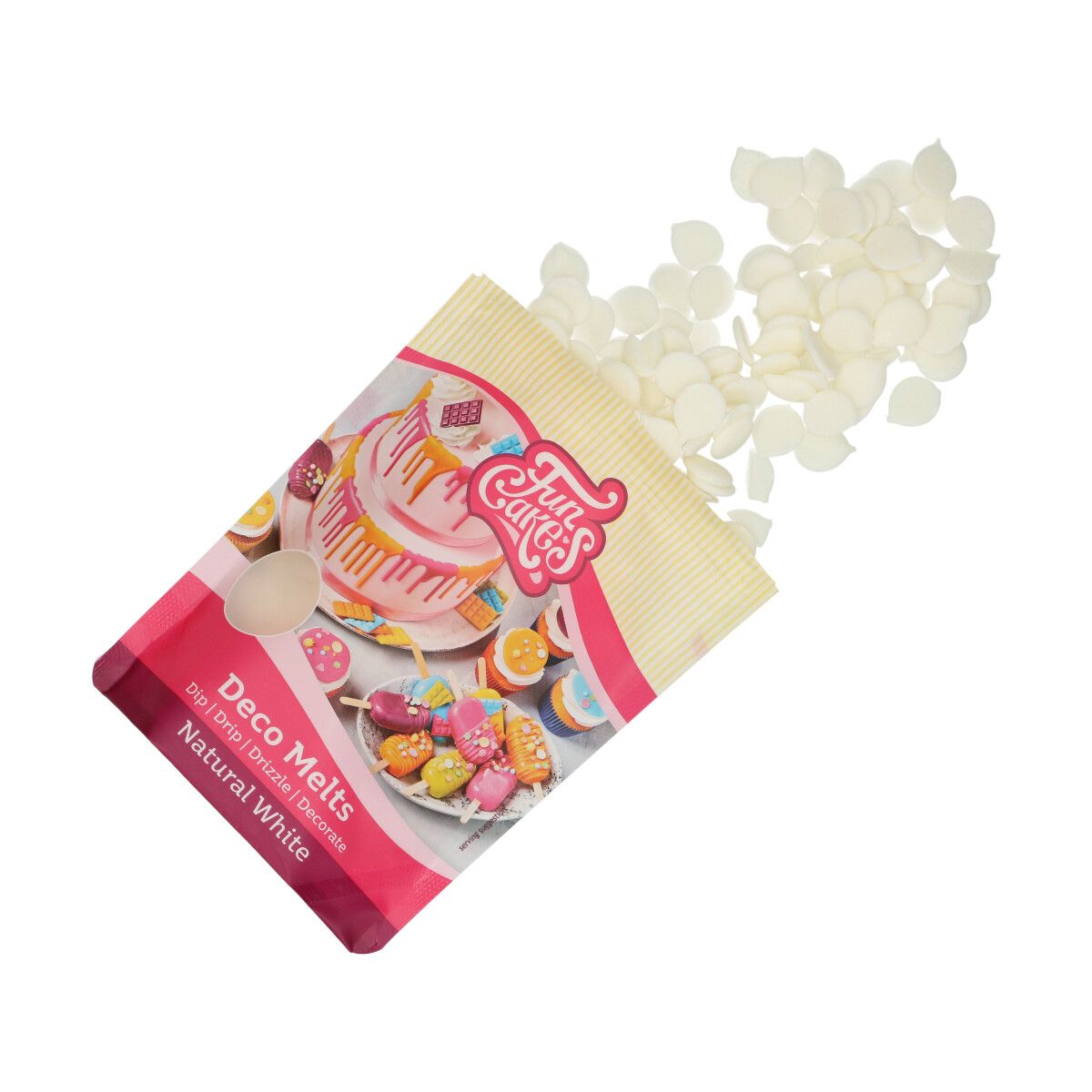 FunCakes Deco Melts Weiß ohne E171, 1 kg