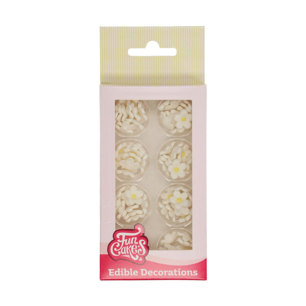 FunCakes Zuckerblüten Weiß, 64 Stück
