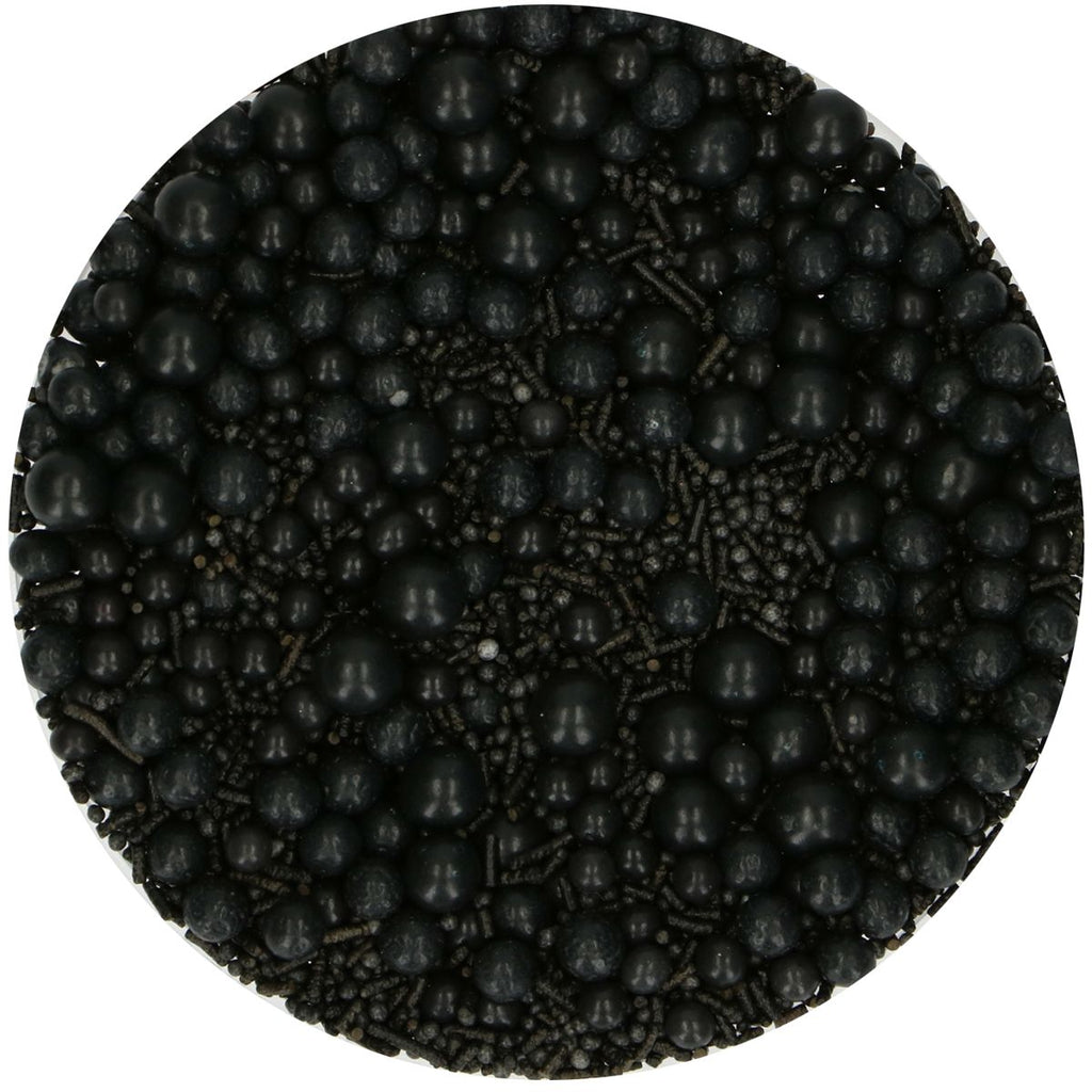 FunCakes şeker serpme Medley Black, 65 g