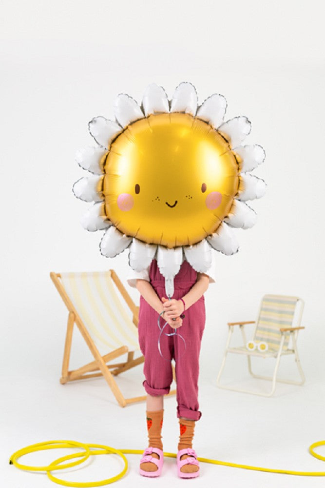 Folienballon Sonne Blume 90 cm in Größe zum Kind