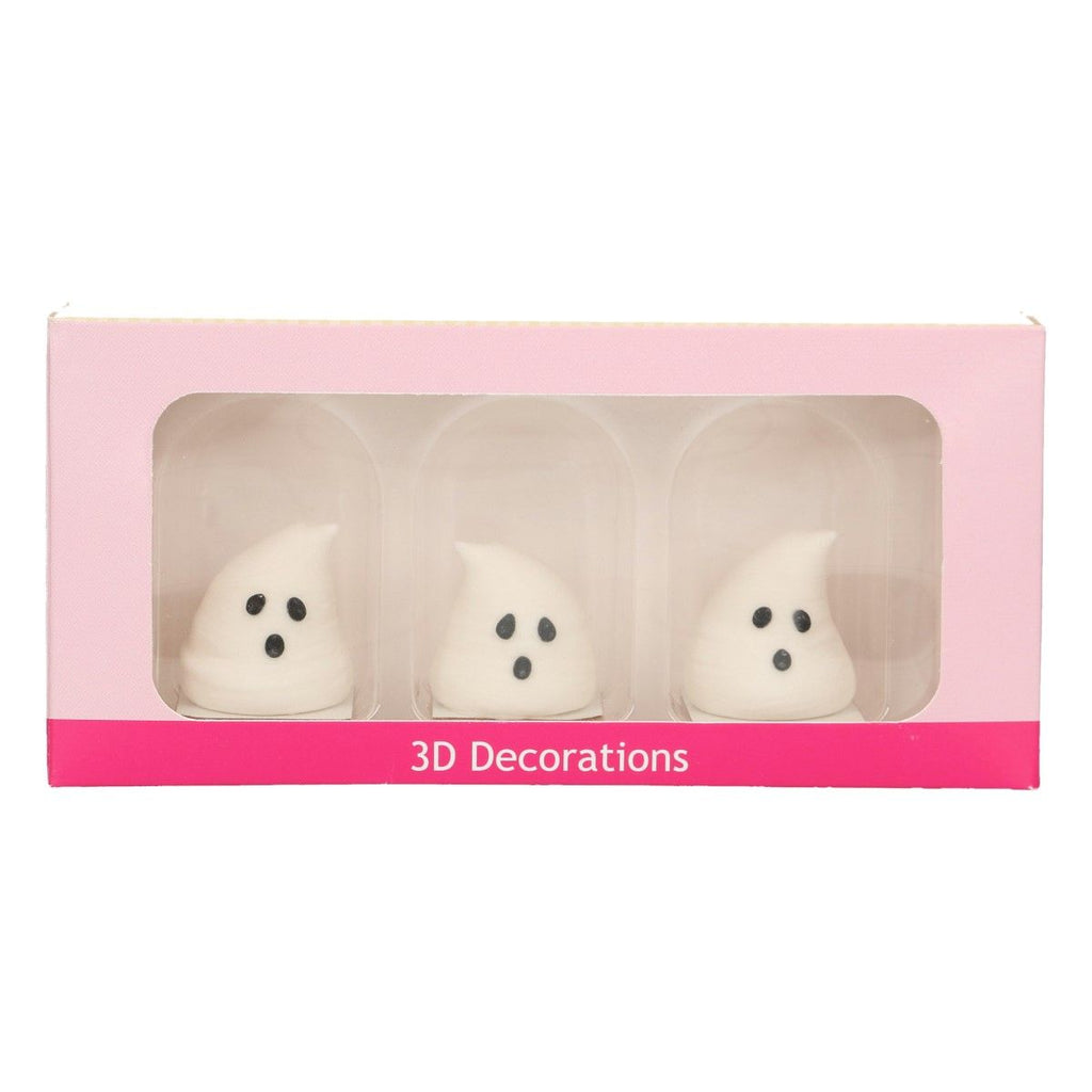 FunCakes şeker süs 3D hayaletler, 3 adet