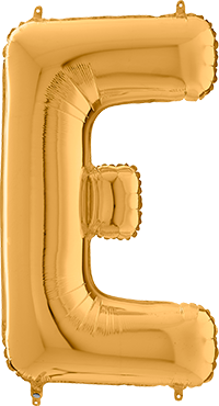 Folienballon Buchstabe E in Gold