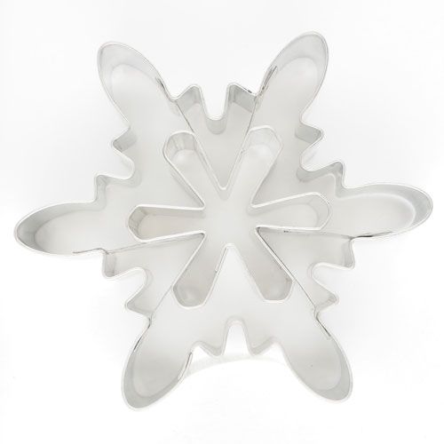 Ausstecher Eiskristall, Metall, 7,5 cm