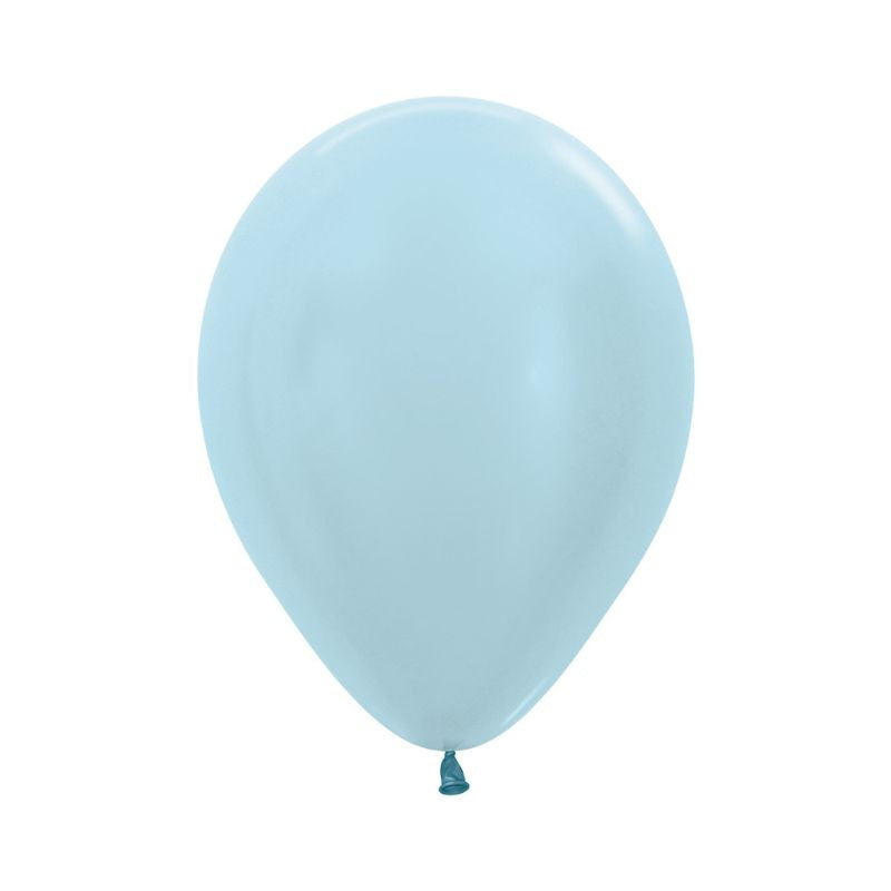 Latexballon - Pearl Blau 12 cm