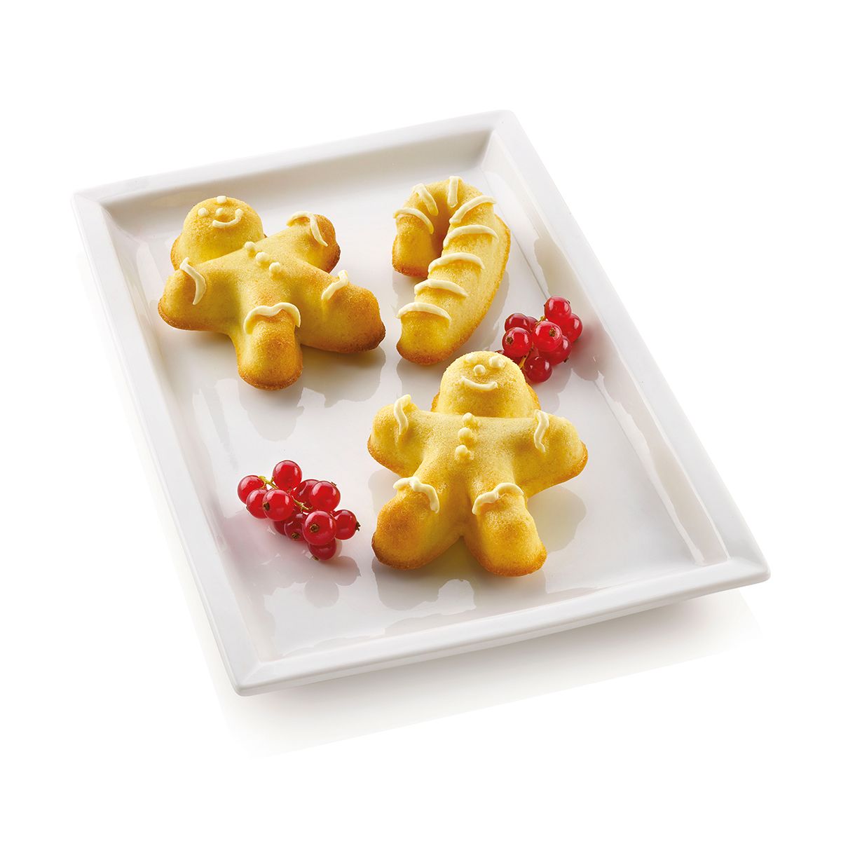 Silikomart Silikonform Lebkuchenmann und Zuckerstange