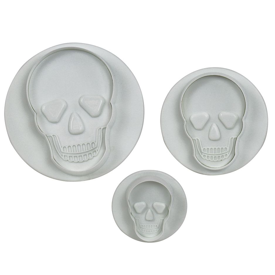 PME Stempelausstecher Totenkopf, 3-teilig