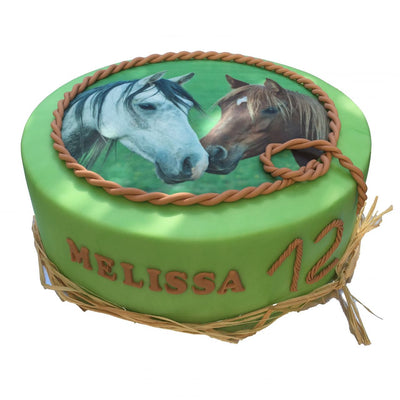 Torte mit essbarem Fotoaufleger
