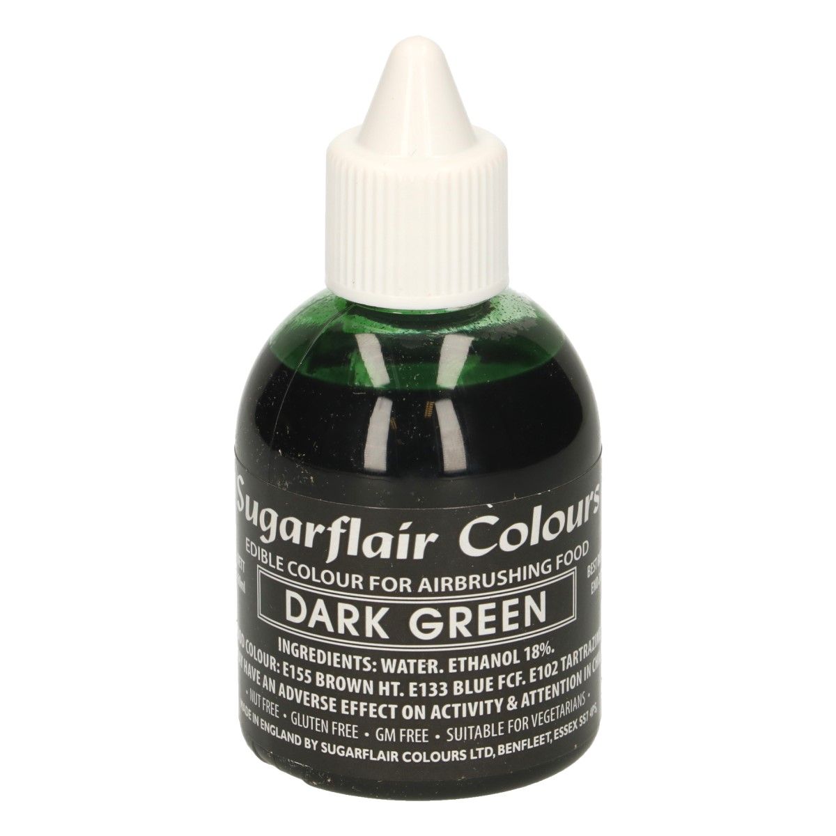Sugarflair Airbrush Farbe 60 ml Dunkelgrün