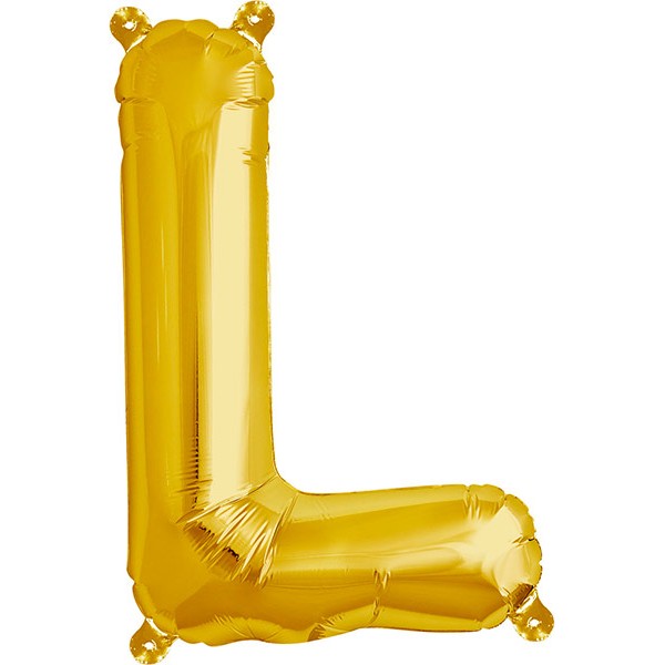 Folienballon Buchstabe L in Gold