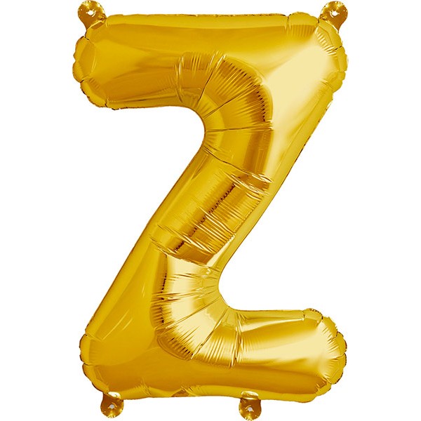 Folienballon Buchstabe Z in Gold